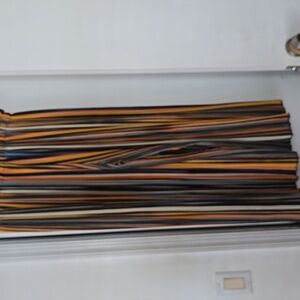 Multicolor Striped Wide Leg Pants